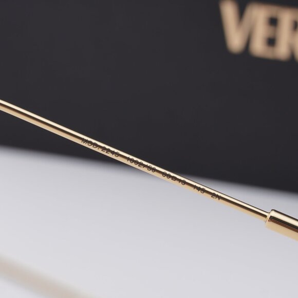 Versace VE2245 100258 Rectangle Sunglasses – Gold/Pink Gradient